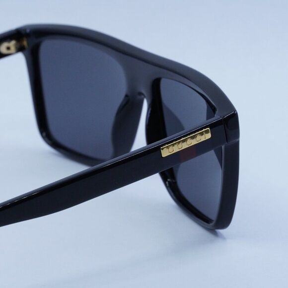 💯 NEW GUCCI GG0748S 001 BLACK GREY SUNGLASSES - Picture 6 of 12